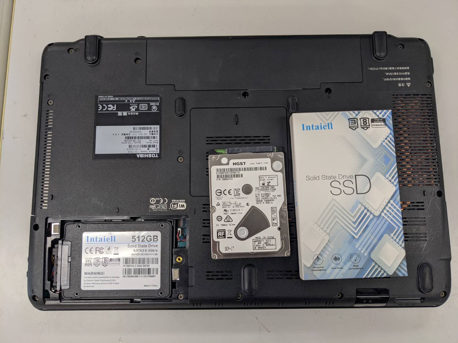 東芝 DynaBook Qosmio T451/T8EB】SSD換装 | ワールドアイPC 東松山本店