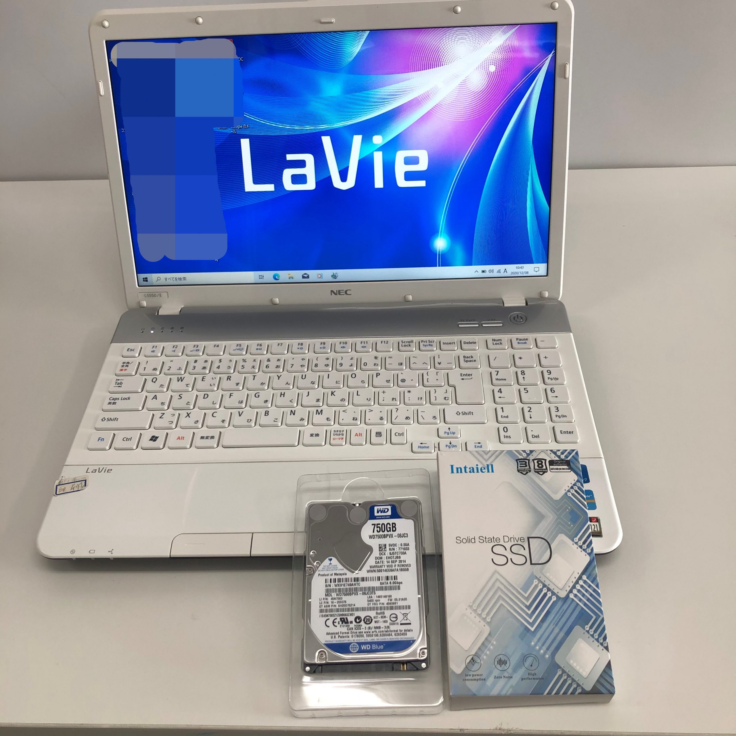 テレーワークSSD搭載＞NEC LaVie LS550/L Windows10/Office