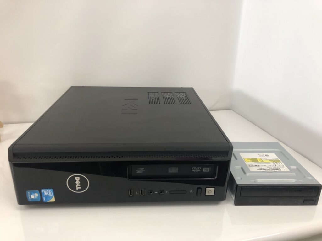 DELL製デスクトップPCのDVDドライブ交換の対応事例（東松山市） ワールドアイPC 東松山本店