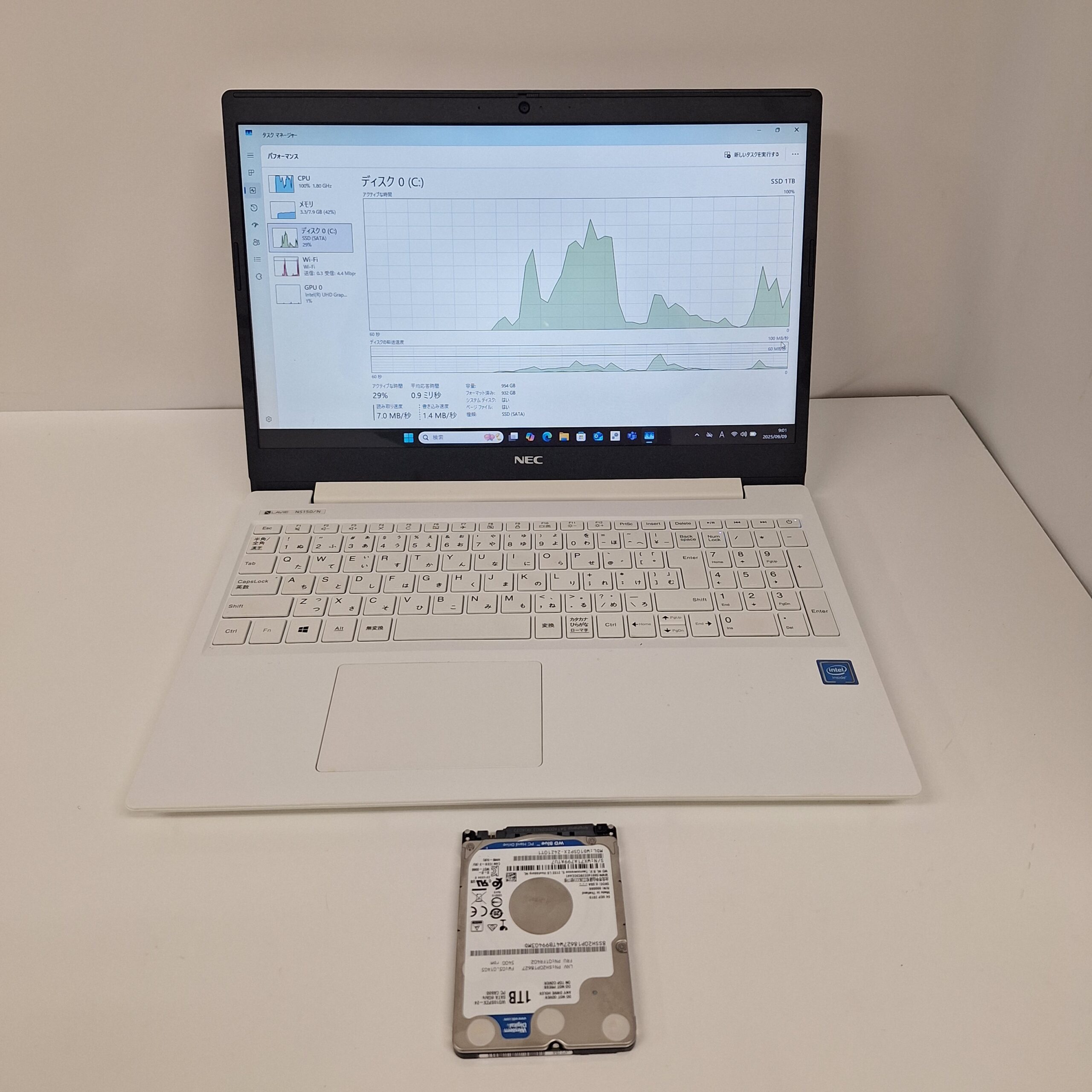 美品！第９世代　Celeron NEC LAVIE NS150/K SSD換装済 NEC NS150/K SSD換装アップグレード【快速】 | 横浜市 パソコン