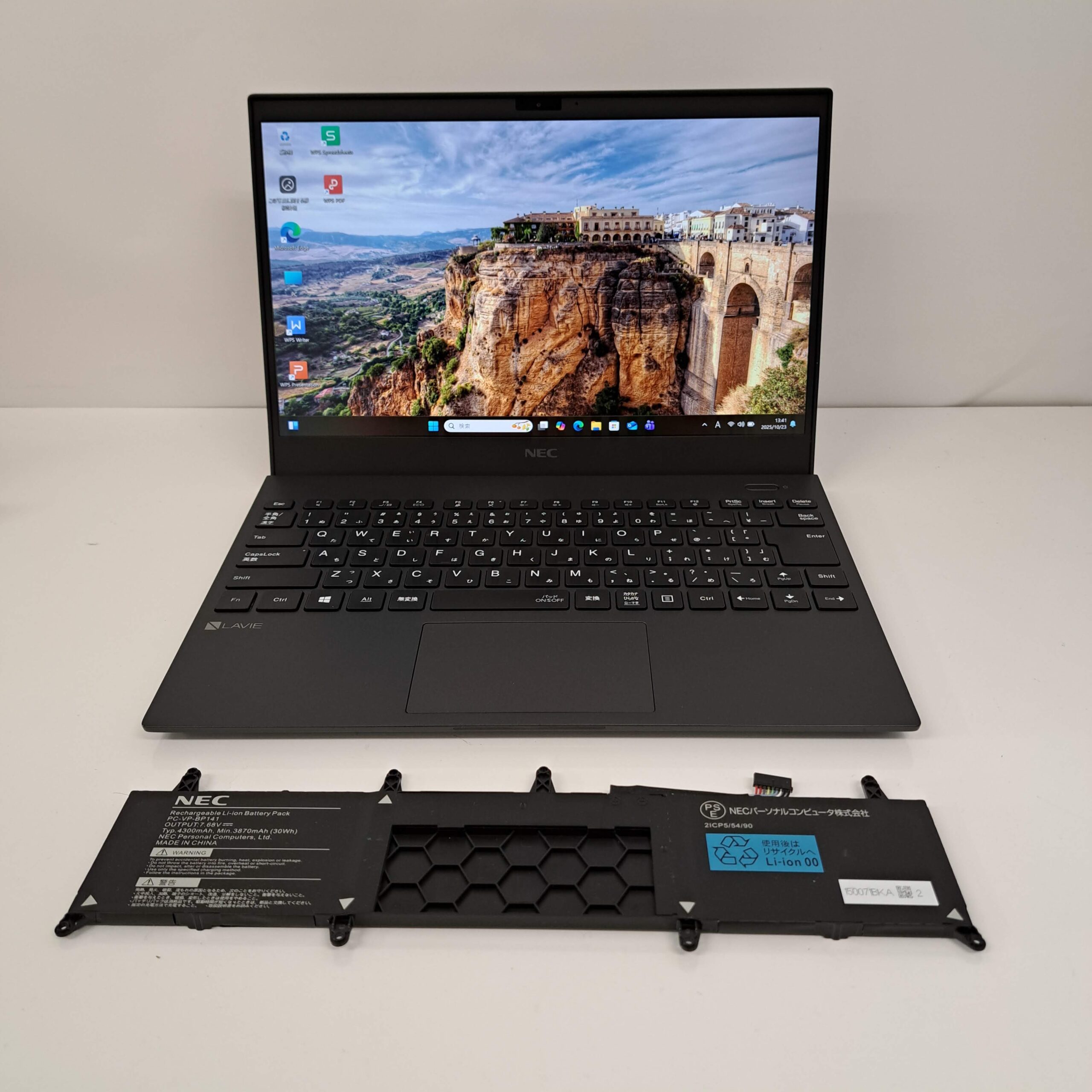 NEC PC-GN164J5LHのバッテリー交換